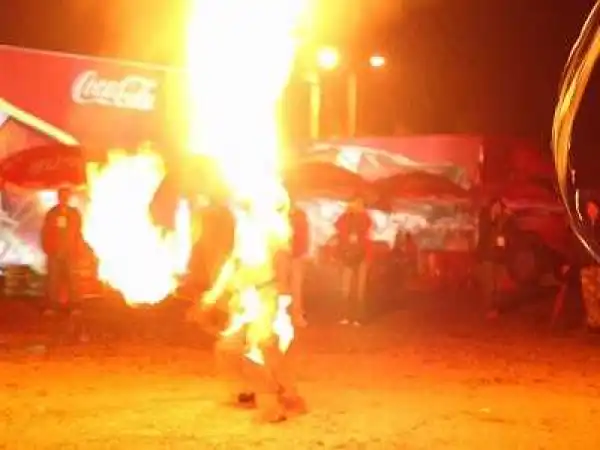 Omg! Angry Mob Beats Suspected Motorbike Thieves and Burn them to Death